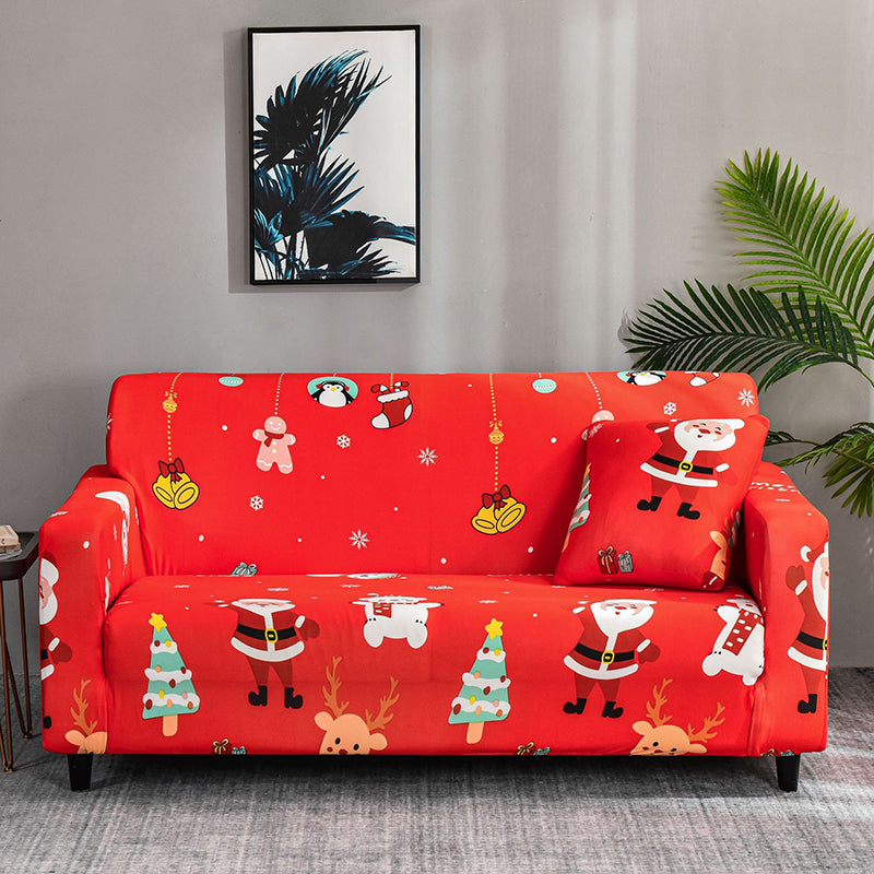 Christmas All-Purpose Stretch Sofa Cover