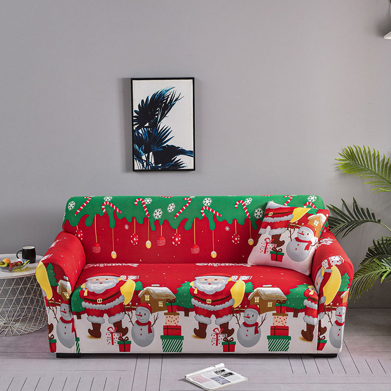 Christmas All-Purpose Stretch Sofa Cover