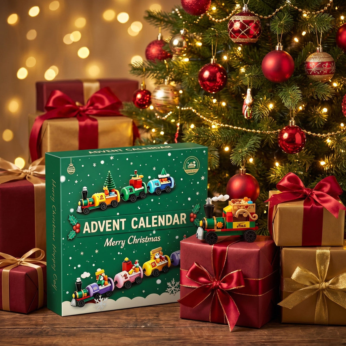 904-Piece Christmas Train Brick Advent Calendar