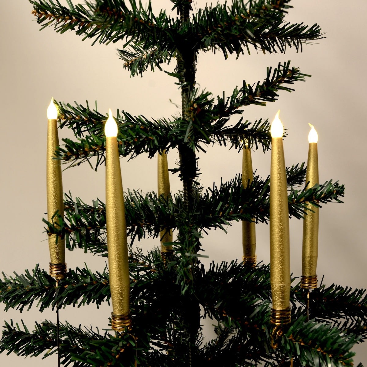 Christmas Tree Lights LED 20 pcs. Wireless including Remote Control & Clips - fits most Georg Jensen candle holders etc.