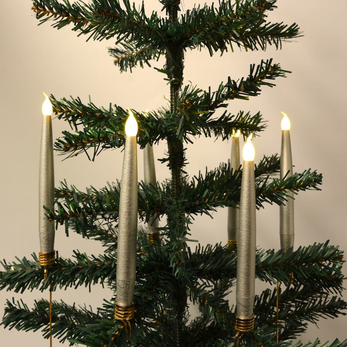 Christmas Tree Lights LED 20 pcs. Wireless including Remote Control & Clips - fits most Georg Jensen candle holders etc.