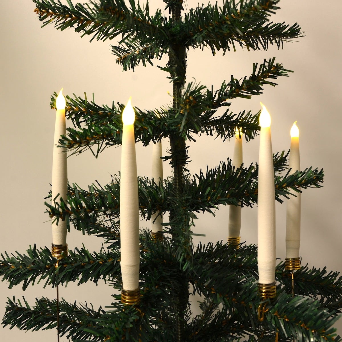 Christmas Tree Lights LED 20 pcs. Wireless including Remote Control & Clips - fits most Georg Jensen candle holders etc.