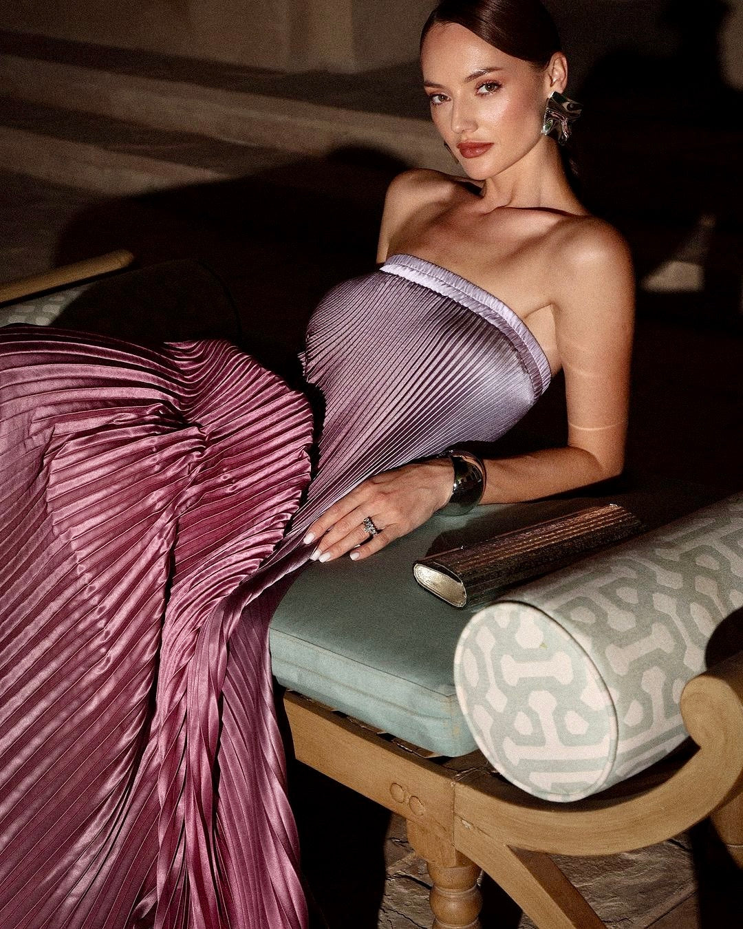 Image of Cindy | Women's Strapless Maxi Dress