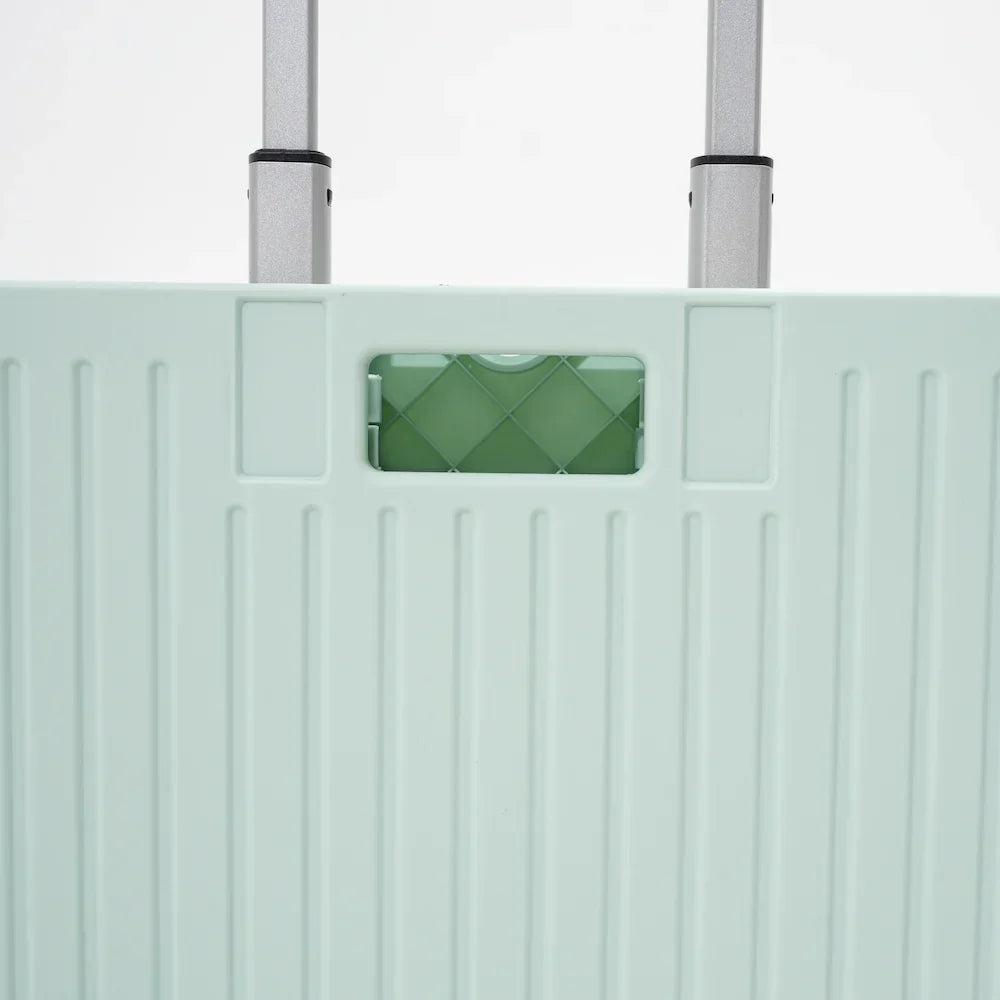 Collapsible Rolling Storage Crate with Swivel or Stair Wheels