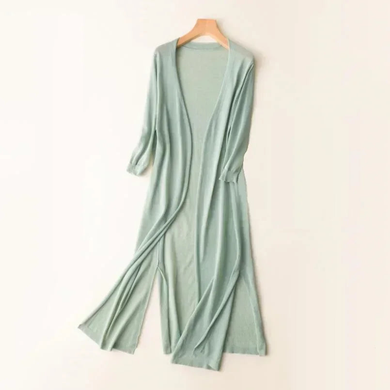 Image of Colleen | Women's Long Open Front Cardigan