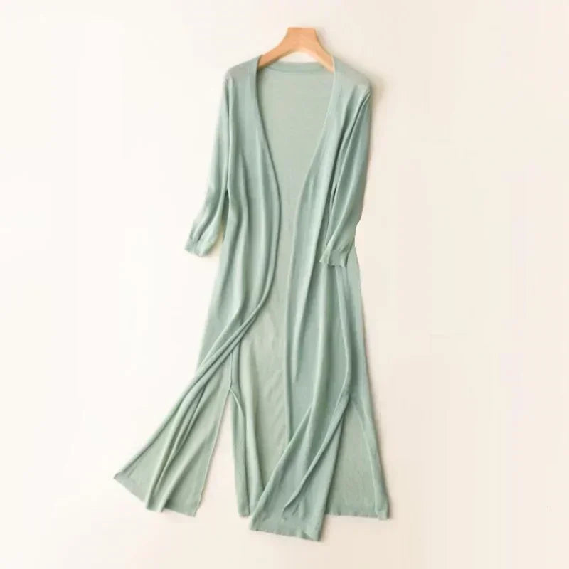 Image of Colleen | Women's Long Open Front Cardigan