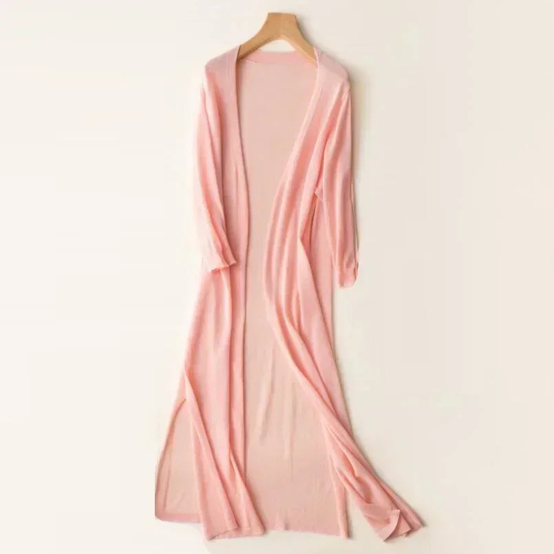 Image of Colleen | Women's Long Open Front Cardigan