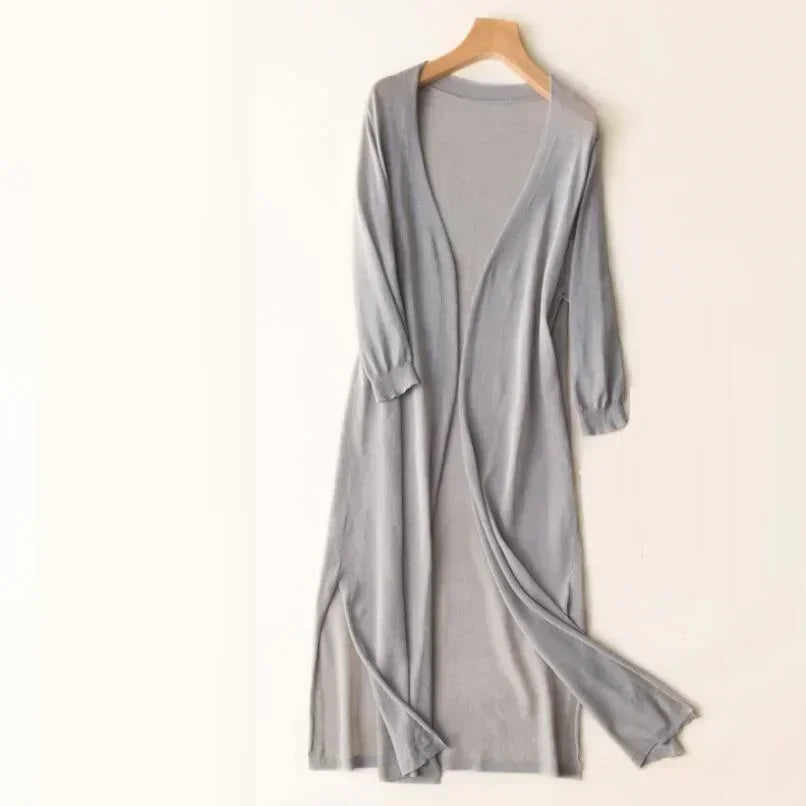 Image of Colleen | Women's Long Open Front Cardigan