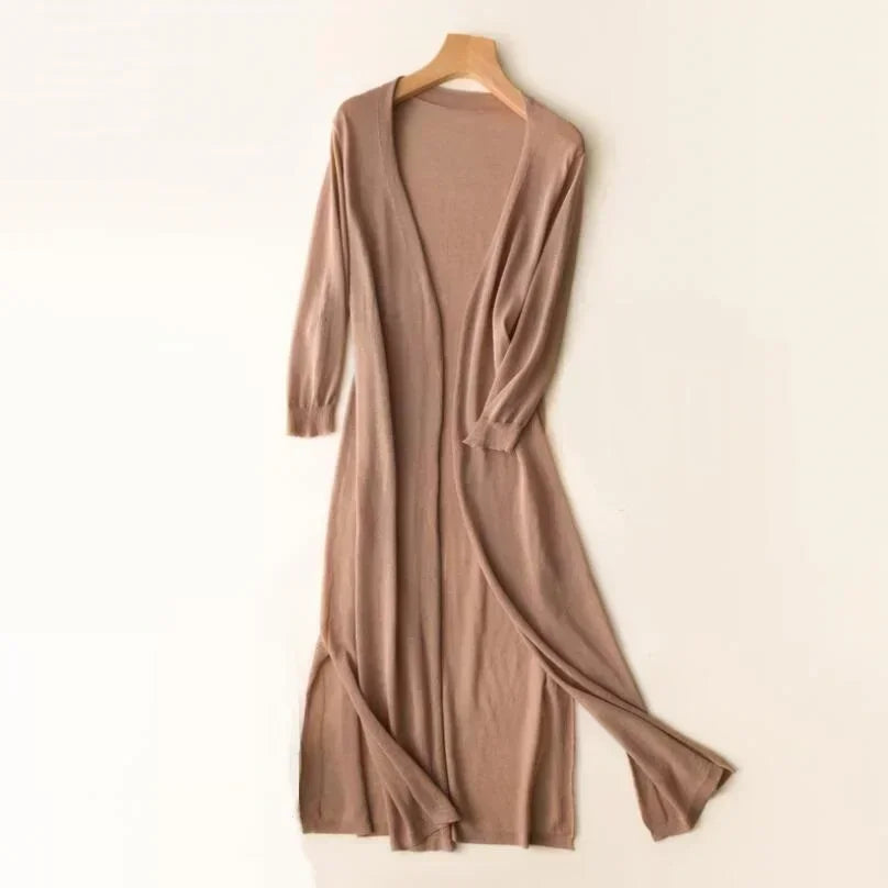 Image of Colleen | Women's Long Open Front Cardigan
