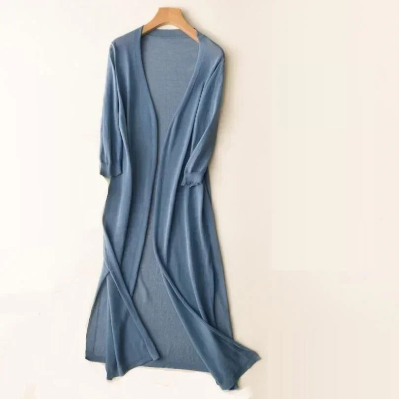 Image of Colleen | Women's Long Open Front Cardigan