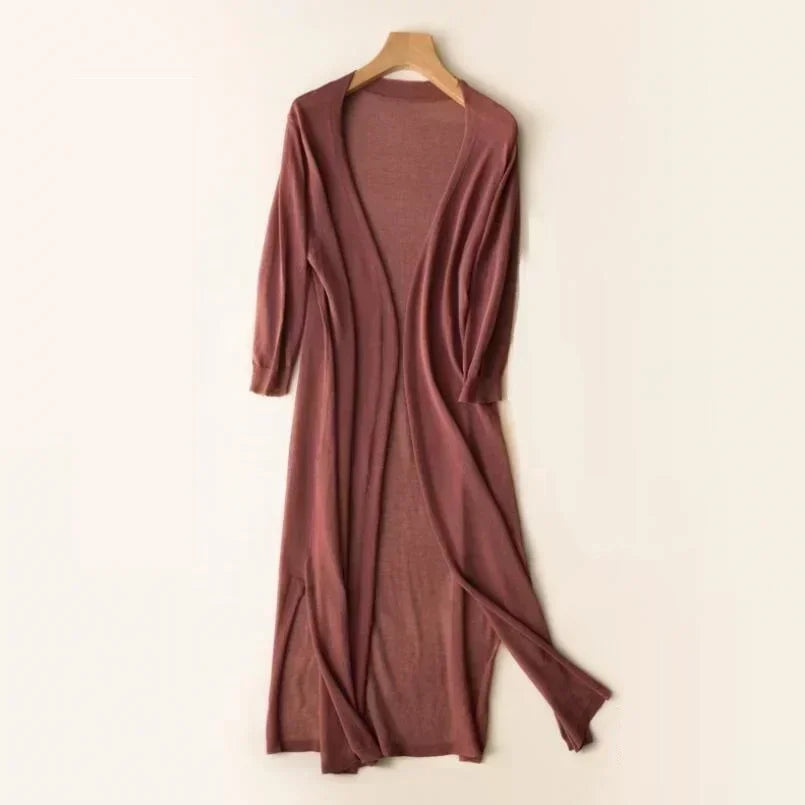 Image of Colleen | Women's Long Open Front Cardigan