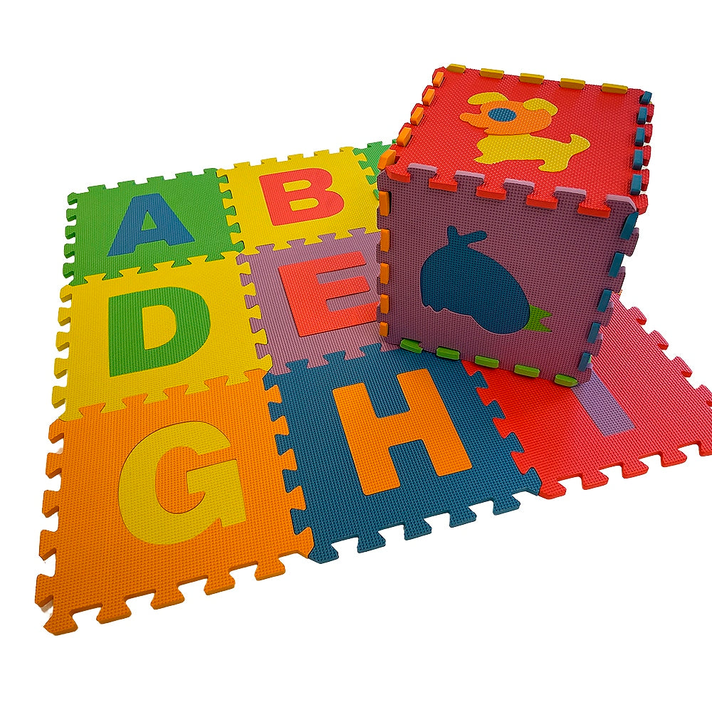 Colorful Soft Puzzle Mat / Play Mat - choose between animal motifs or letters