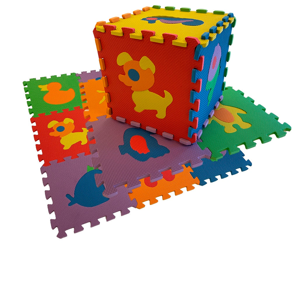 Colorful Soft Puzzle Mat / Play Mat - choose between animal motifs or letters
