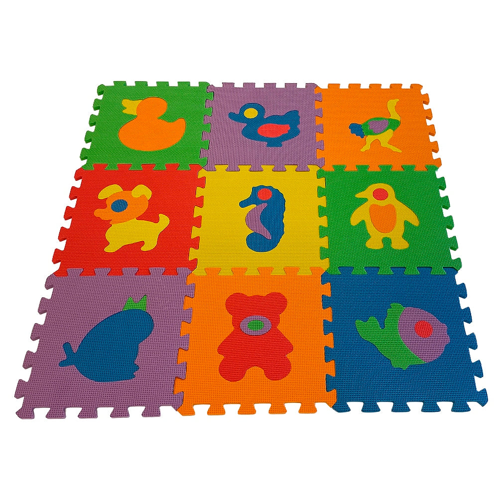 Colorful Soft Puzzle Mat / Play Mat - choose between animal motifs or letters