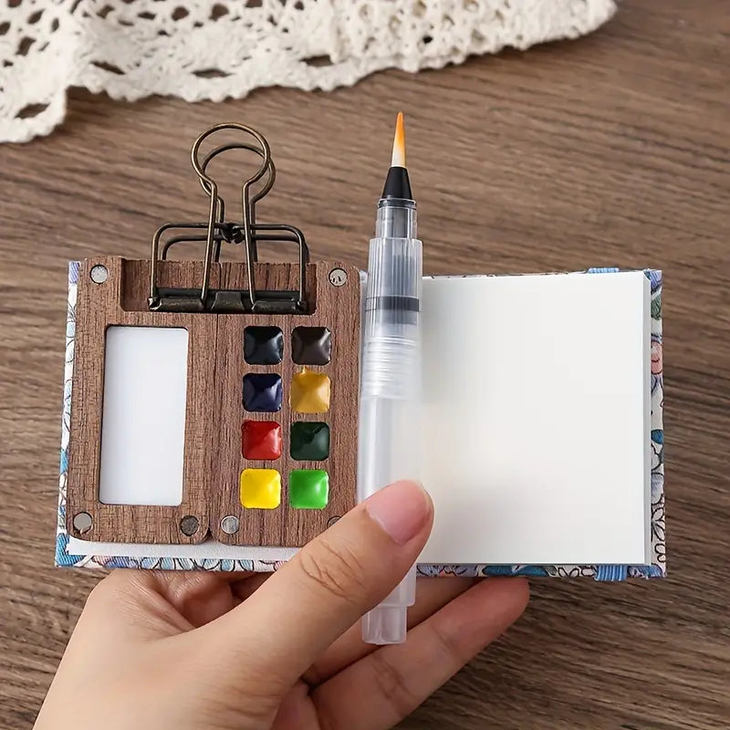 Compact ArtPod Watercolor Set for Creativity on the Go