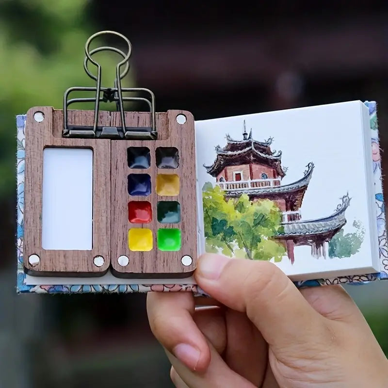 Compact ArtPod Watercolor Set for Creativity on the Go