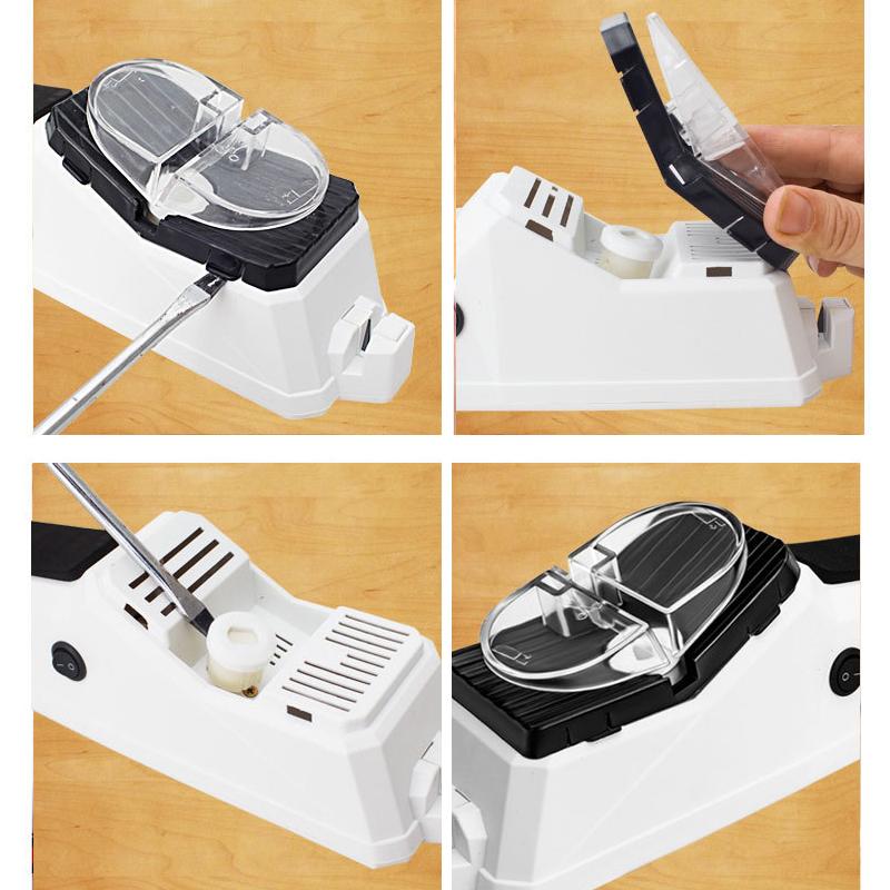 Compact Electric Kitchen Knife Sharpener for Efficient Sharpening
