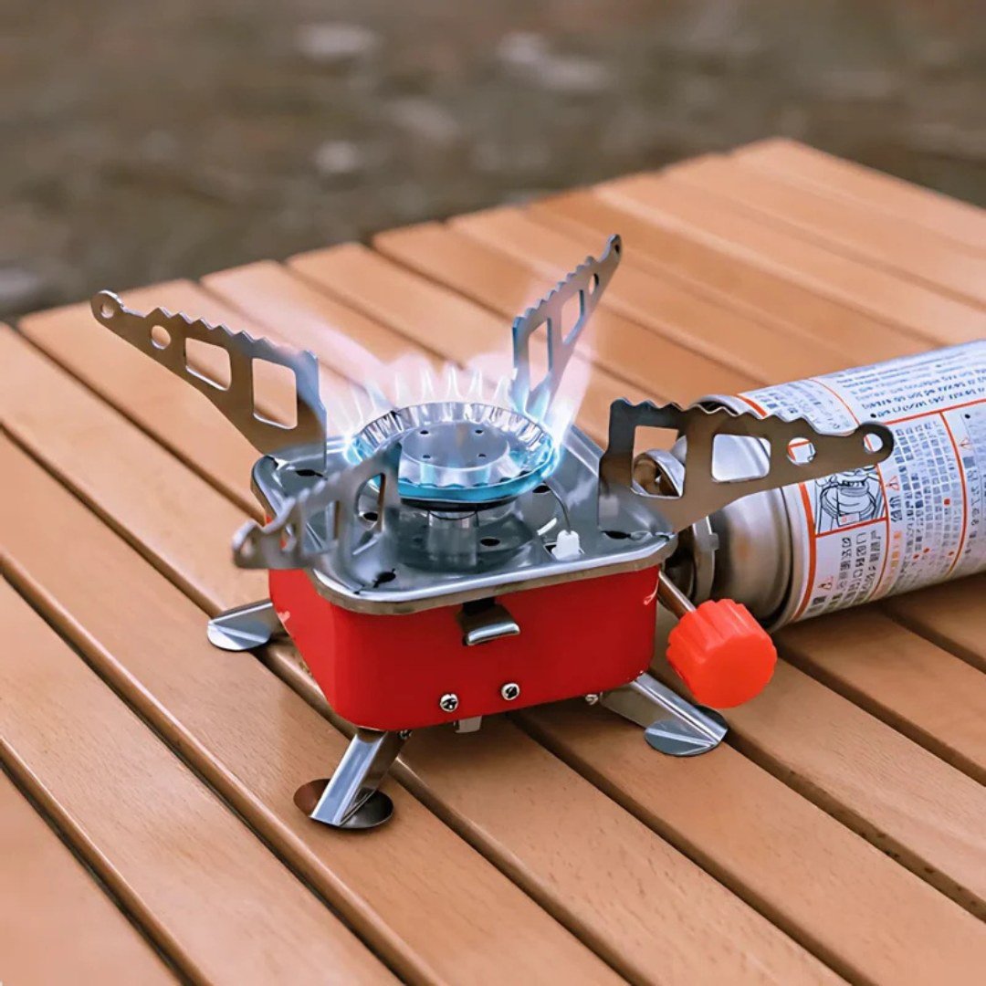 Compact Foldable Gas Stove for Outdoor Cooking