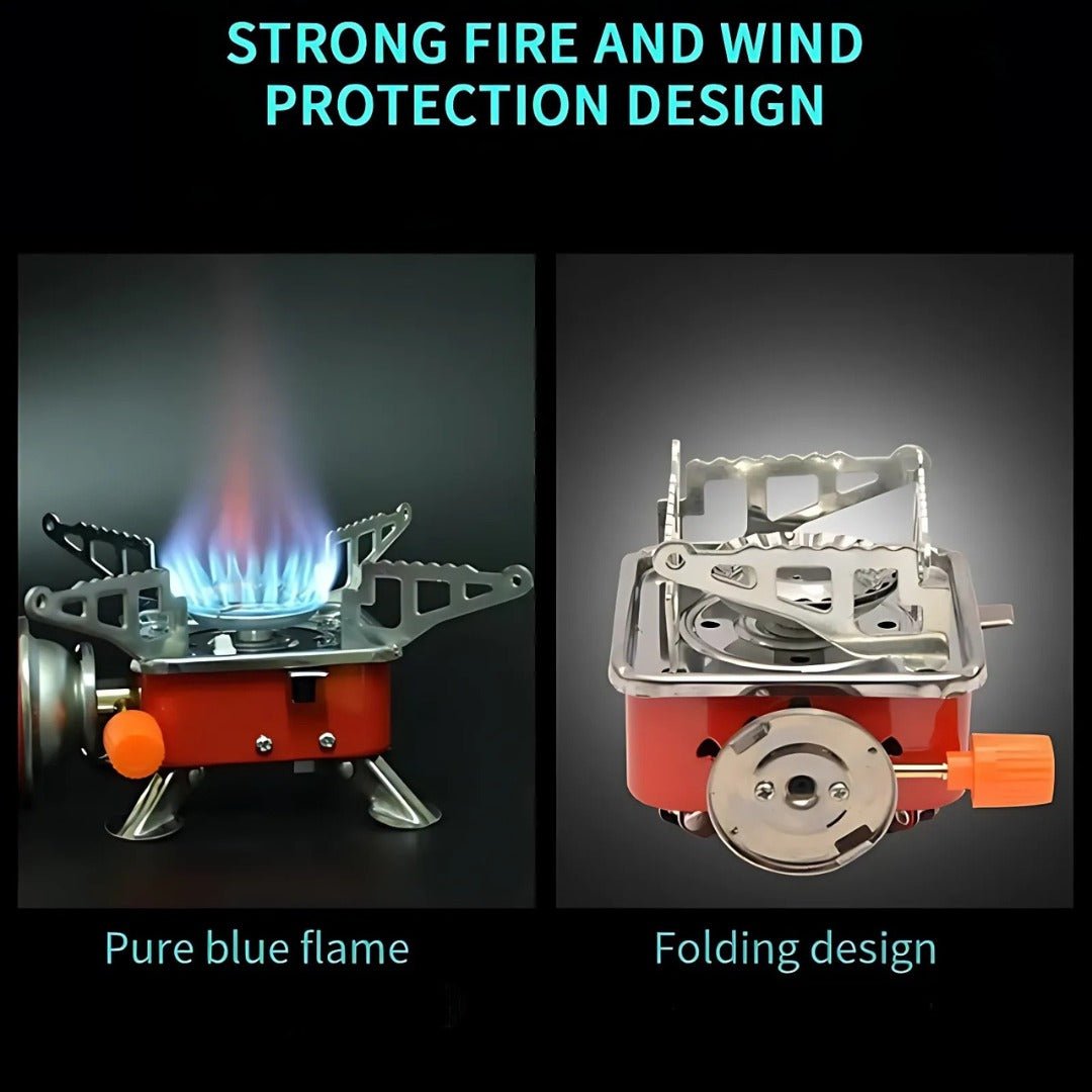Compact Foldable Gas Stove for Outdoor Cooking