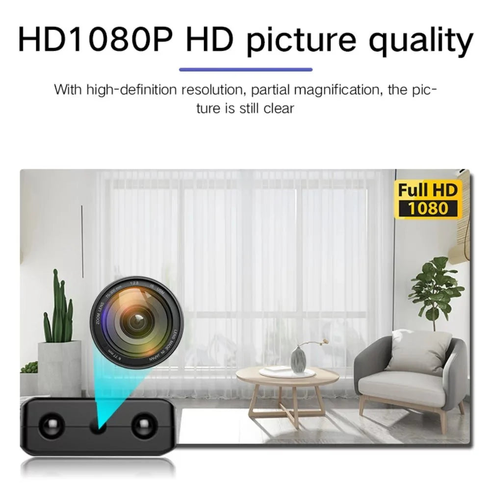 Compact Micro HD WiFi Camera with Audio and Night Vision