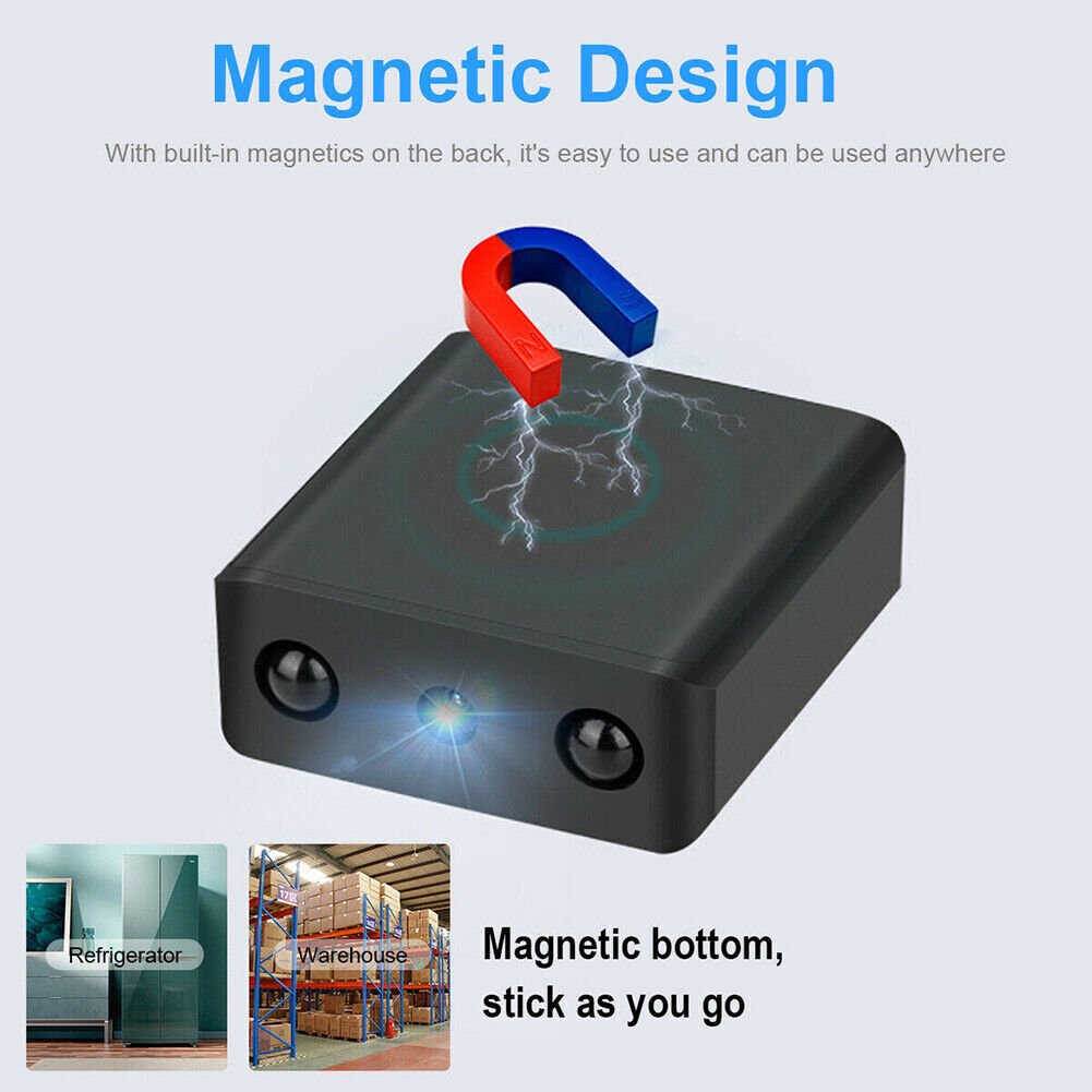 Compact Micro HD WiFi Camera with Audio and Night Vision