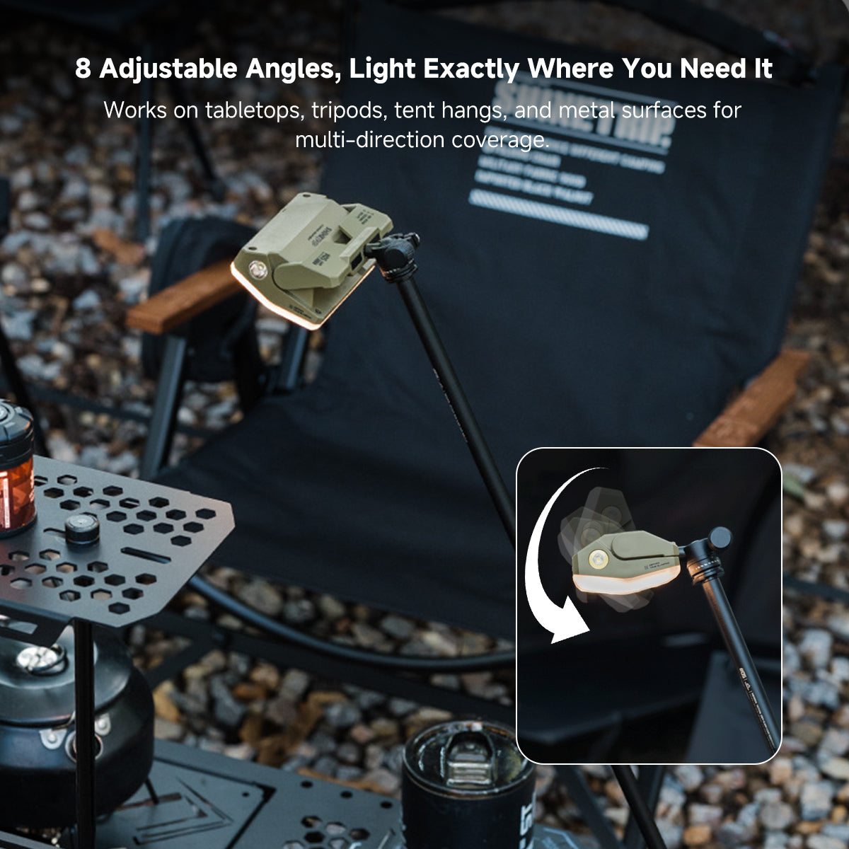 Compact Multi-Mode 900LM Outdoor Camping Light