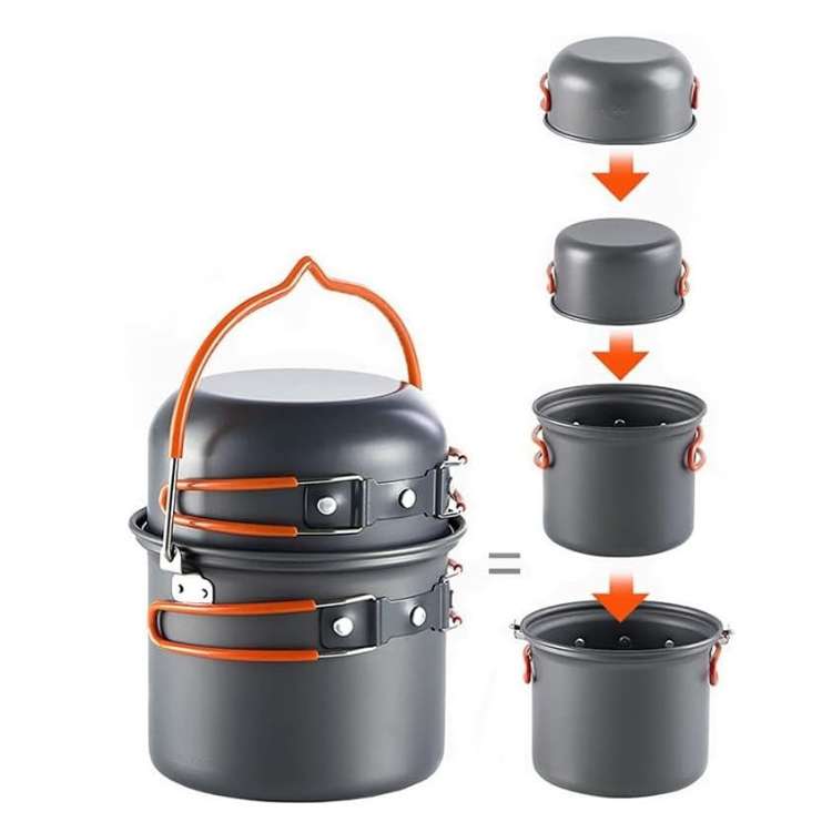 Compact Outdoor Camping Cookware Set