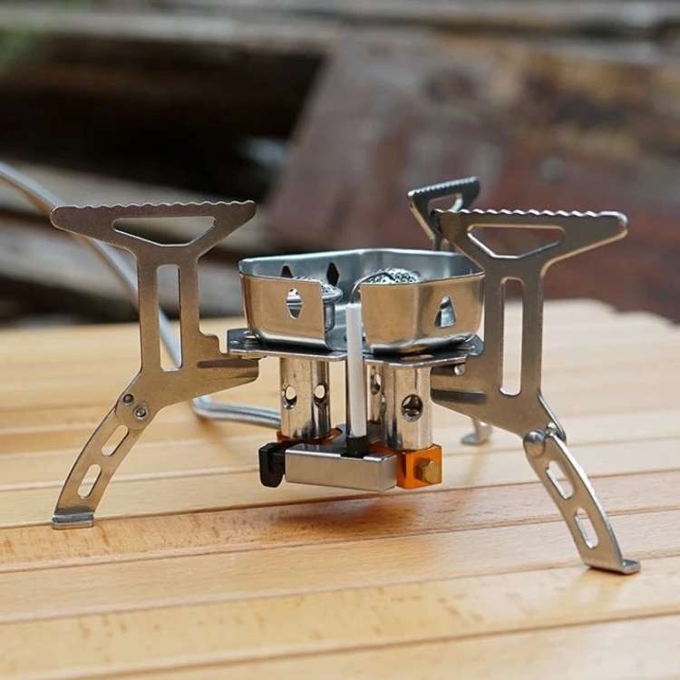 Compact Portable Propane Gas Camping Stove for Outdoor Cooking