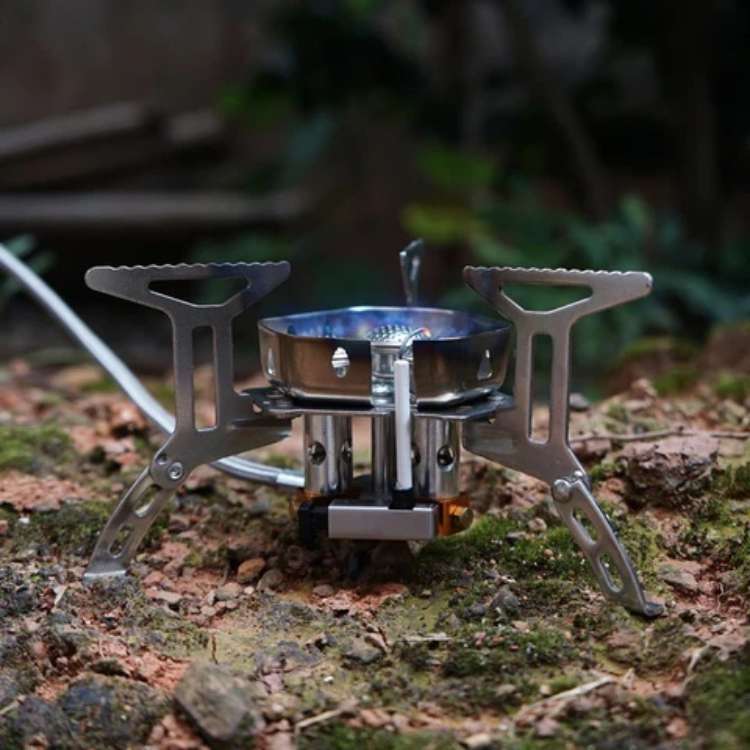 Compact Portable Propane Gas Camping Stove for Outdoor Cooking