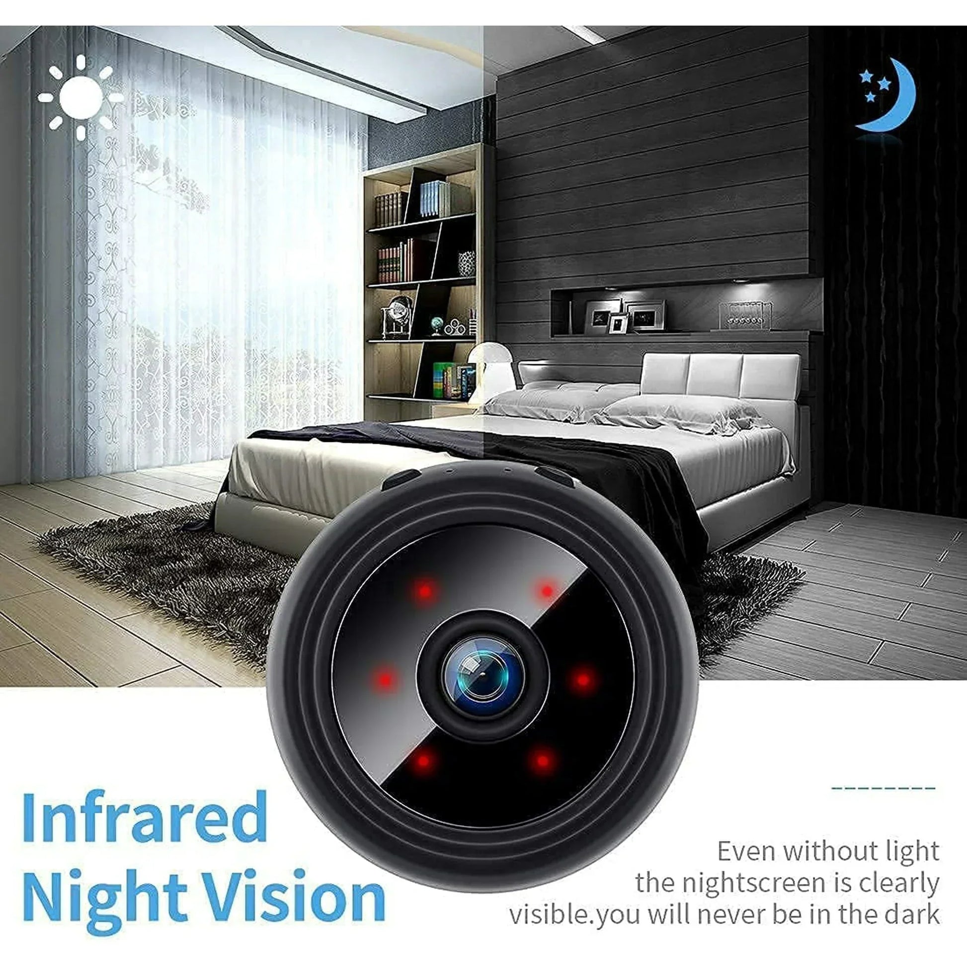 Compact Wireless Magnetic Camera with 1080P HD Night Vision