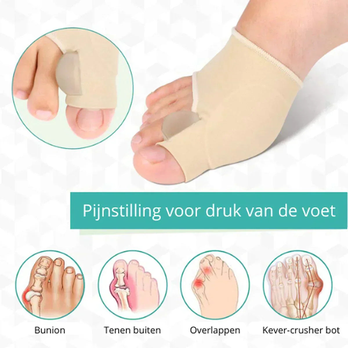 CompressCare Teenager Hallux Valgus Corrector - Pain-Free & Comfortable