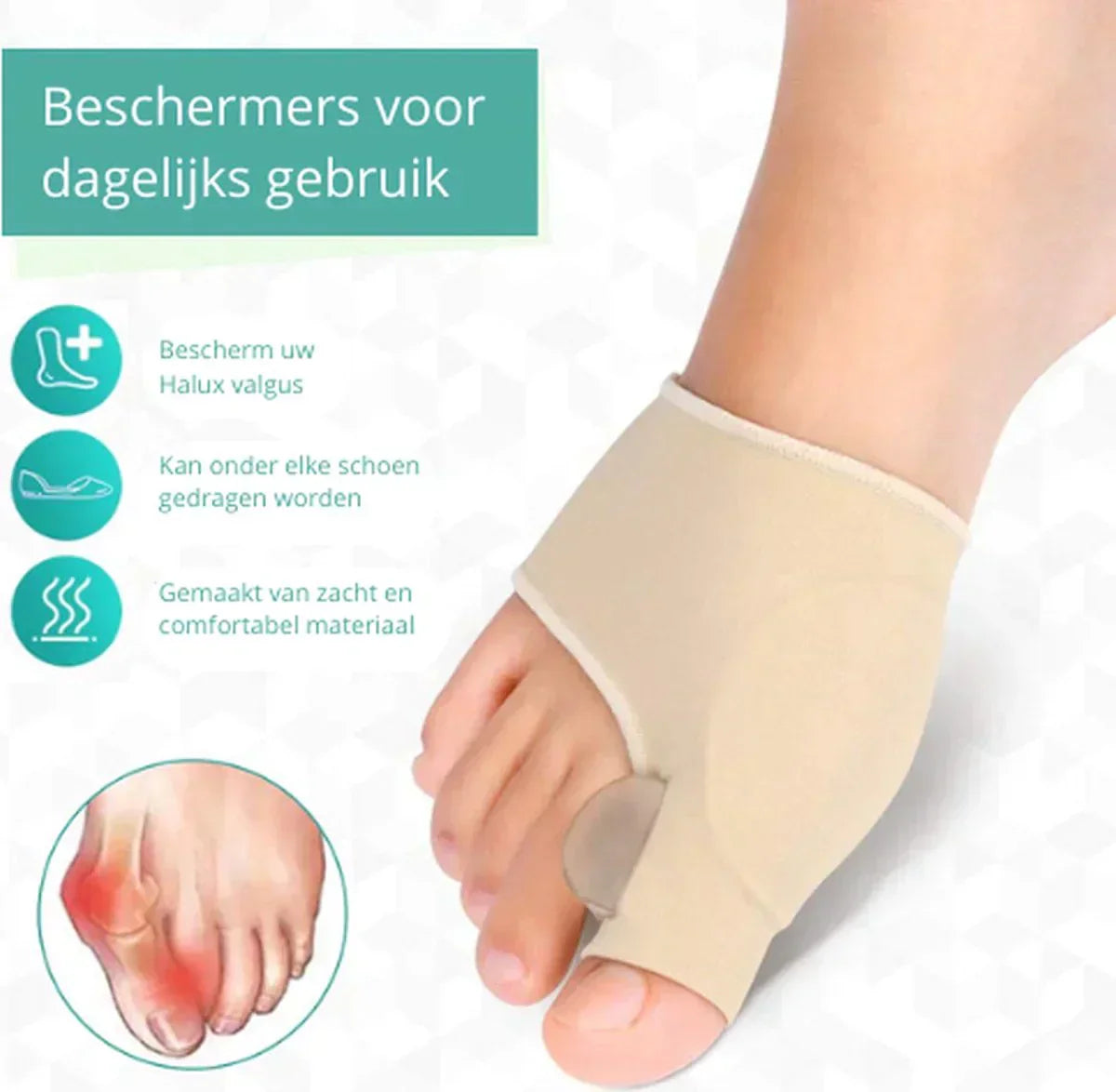 CompressCare Teenager Hallux Valgus Corrector - Pain-Free & Comfortable