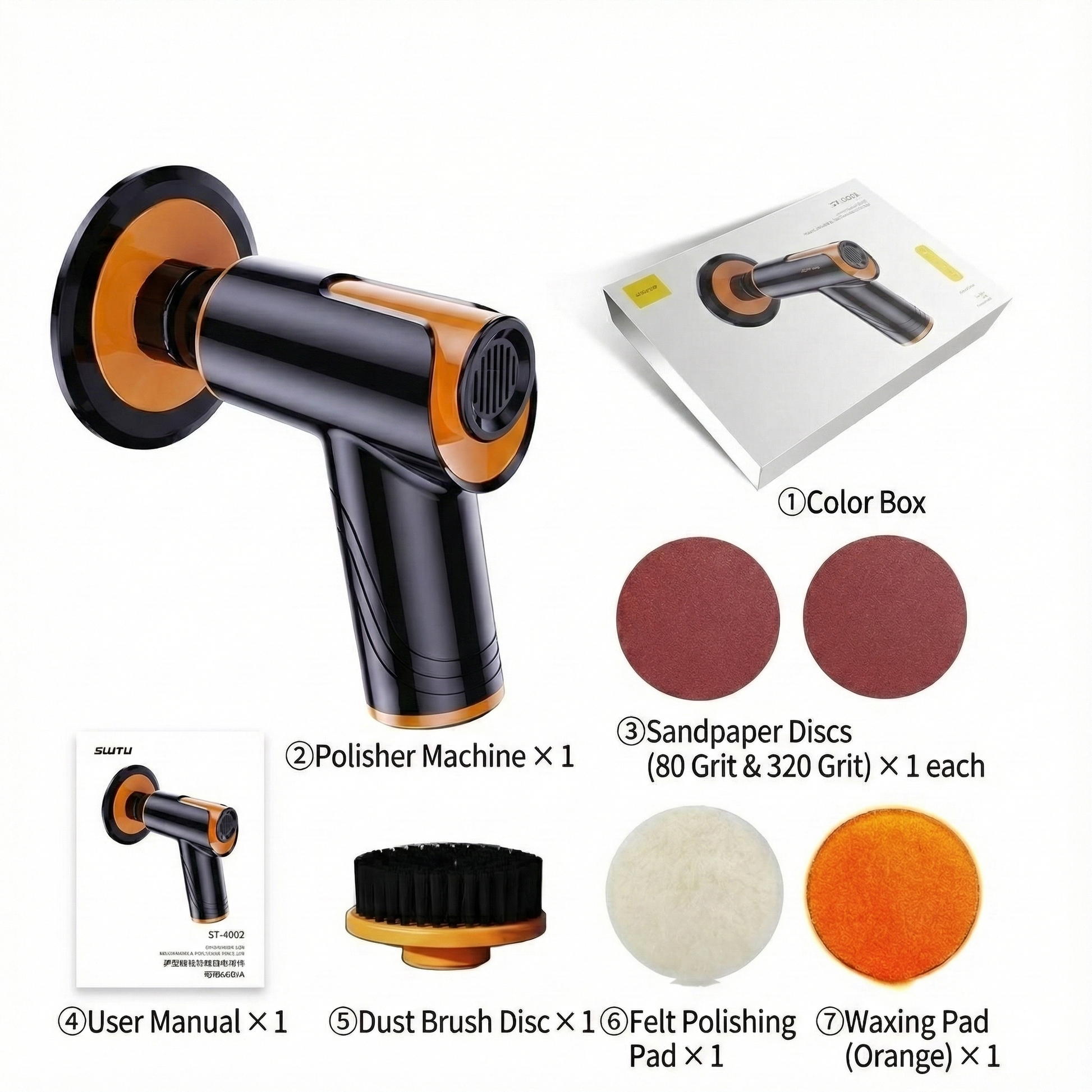Cordless Car Polisher Kit - Portable & Powerful