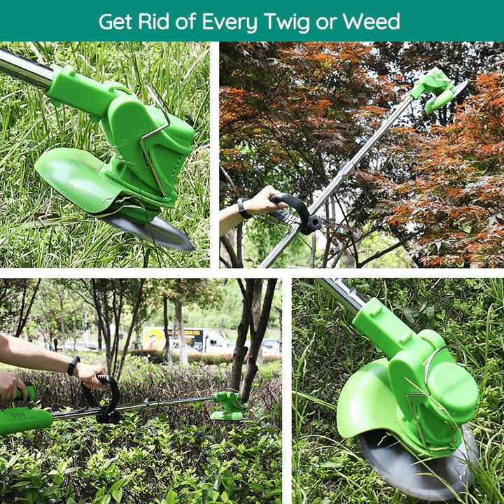 Cordless Electric Grass Trimmer - Battery Operated by Homeowners