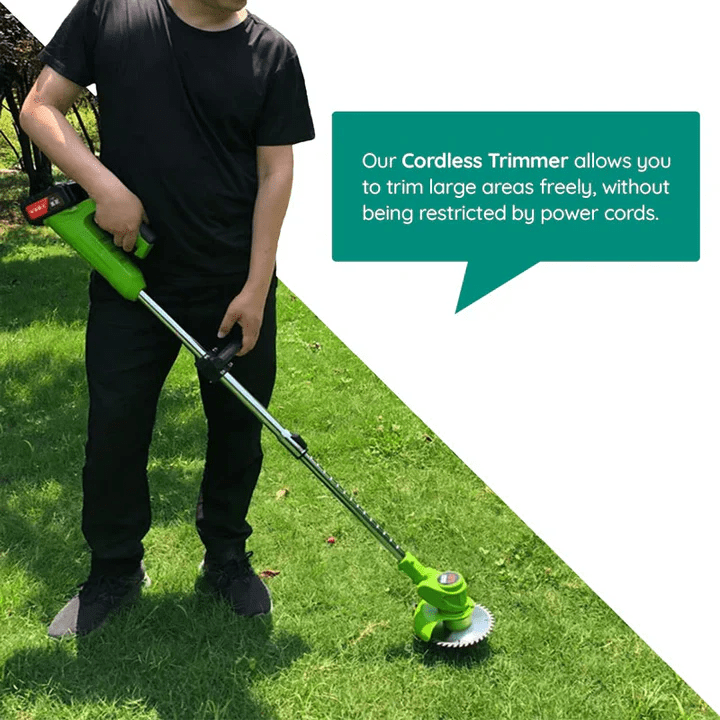 Cordless Electric Grass Trimmer - Battery Operated by Homeowners
