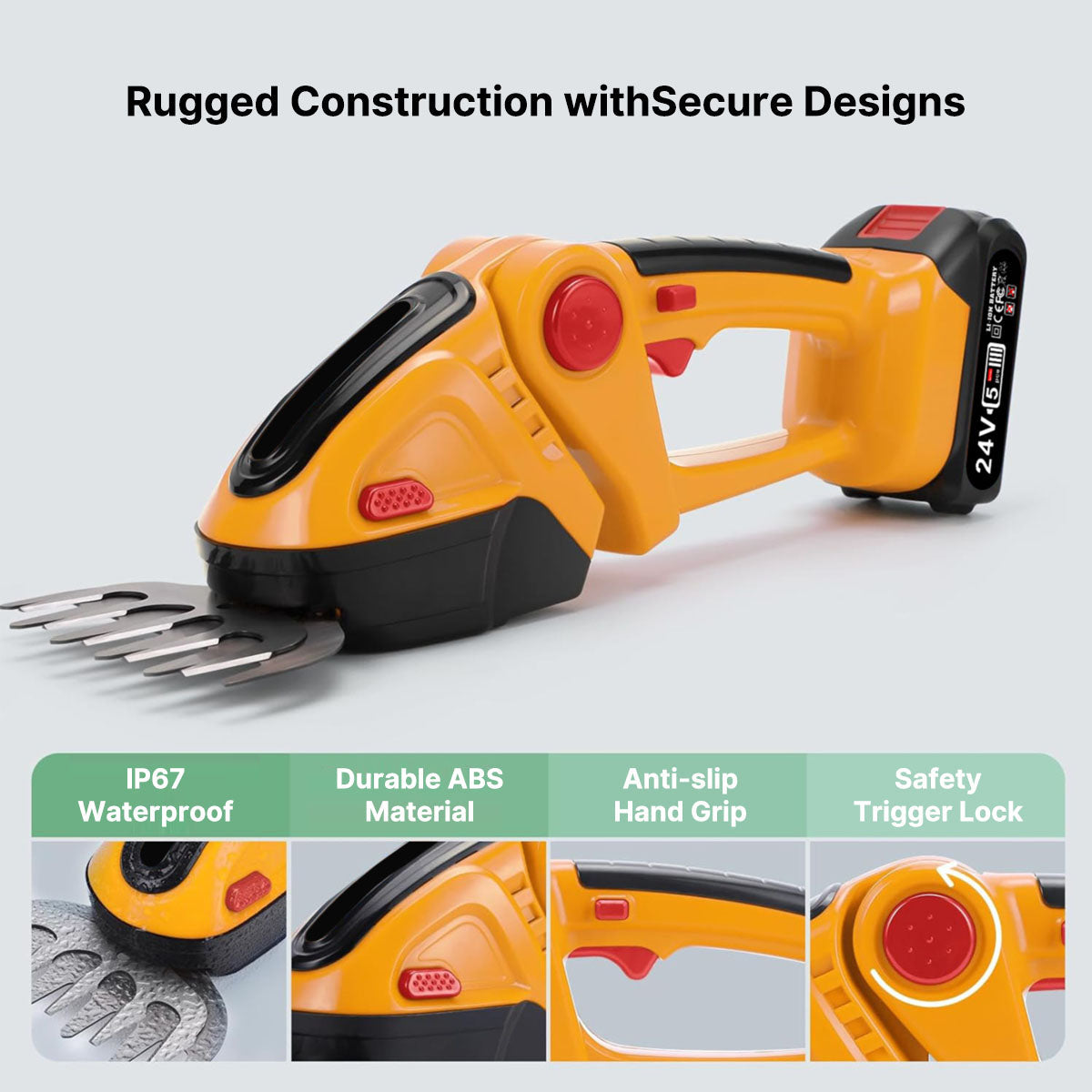 Cordless Mini Electric Hedge Trimmer