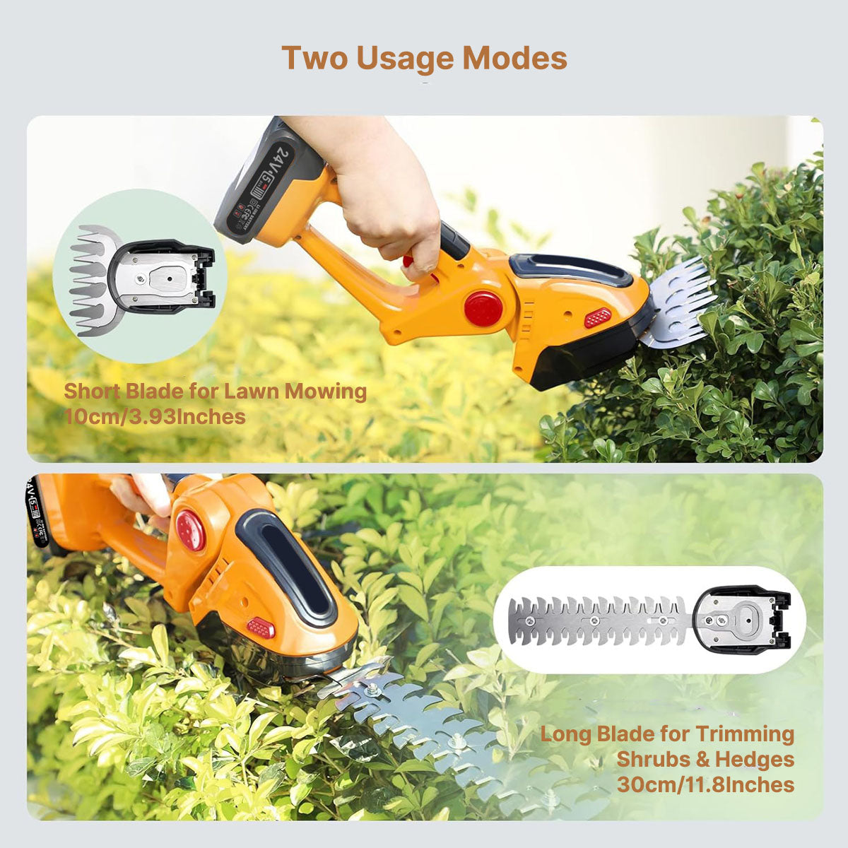 Cordless Mini Electric Hedge Trimmer