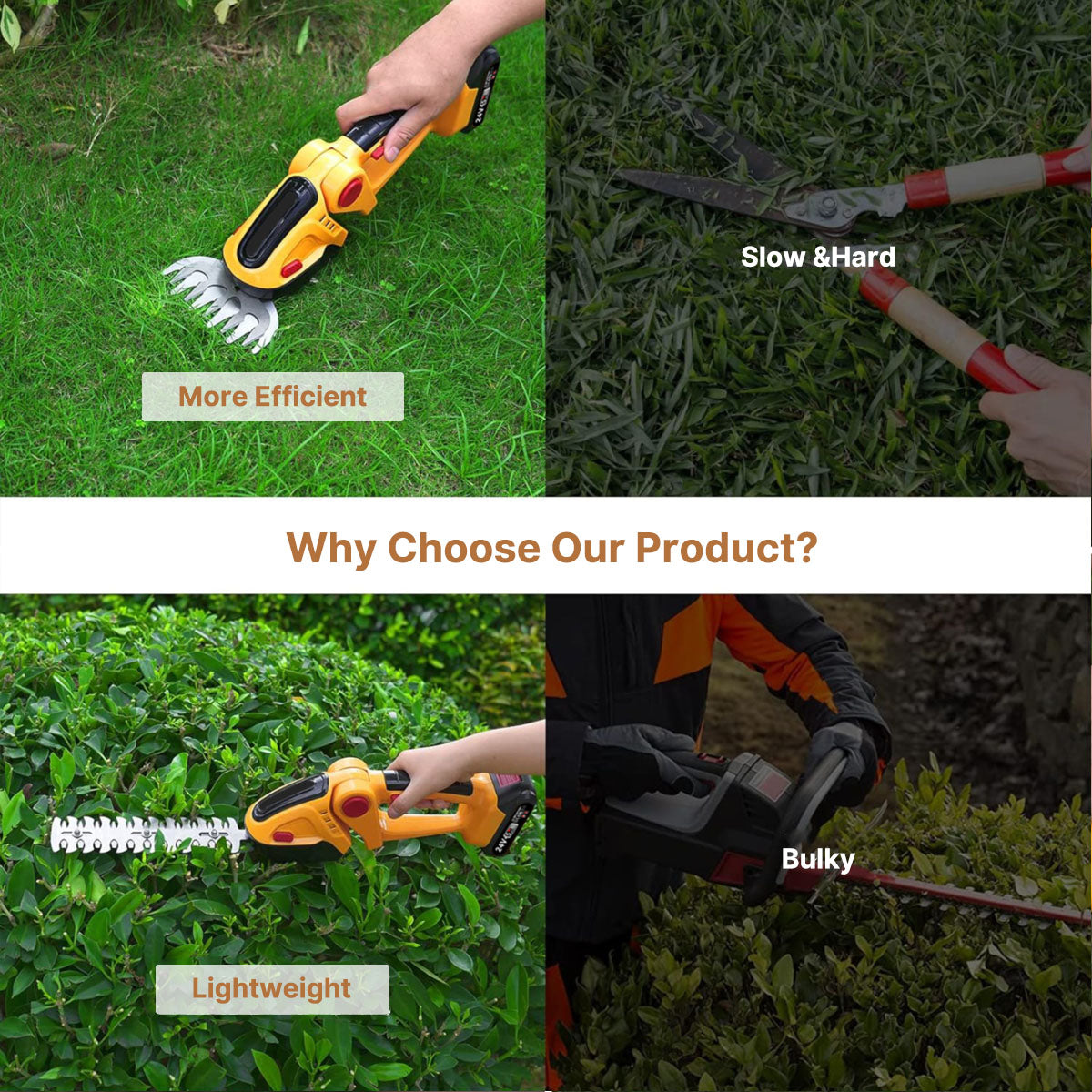 Cordless Mini Electric Hedge Trimmer