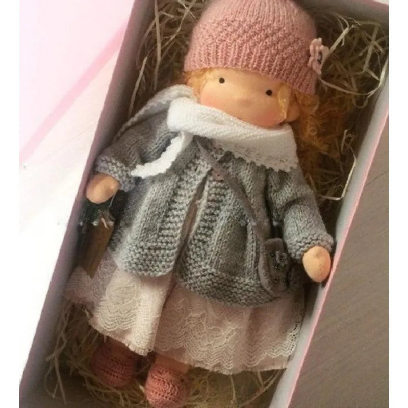Cotton Waldorf Cuddle Toy Mila with Elegant Box