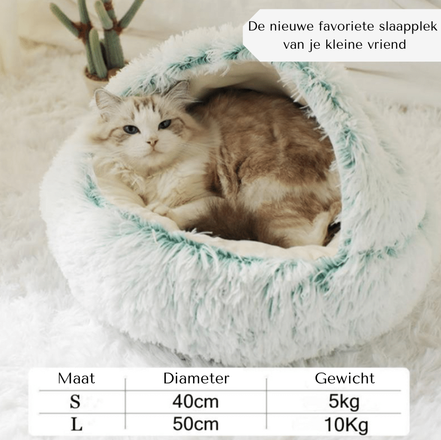 Cozy Cat & Dog Bed | Warm, Soft & Safe