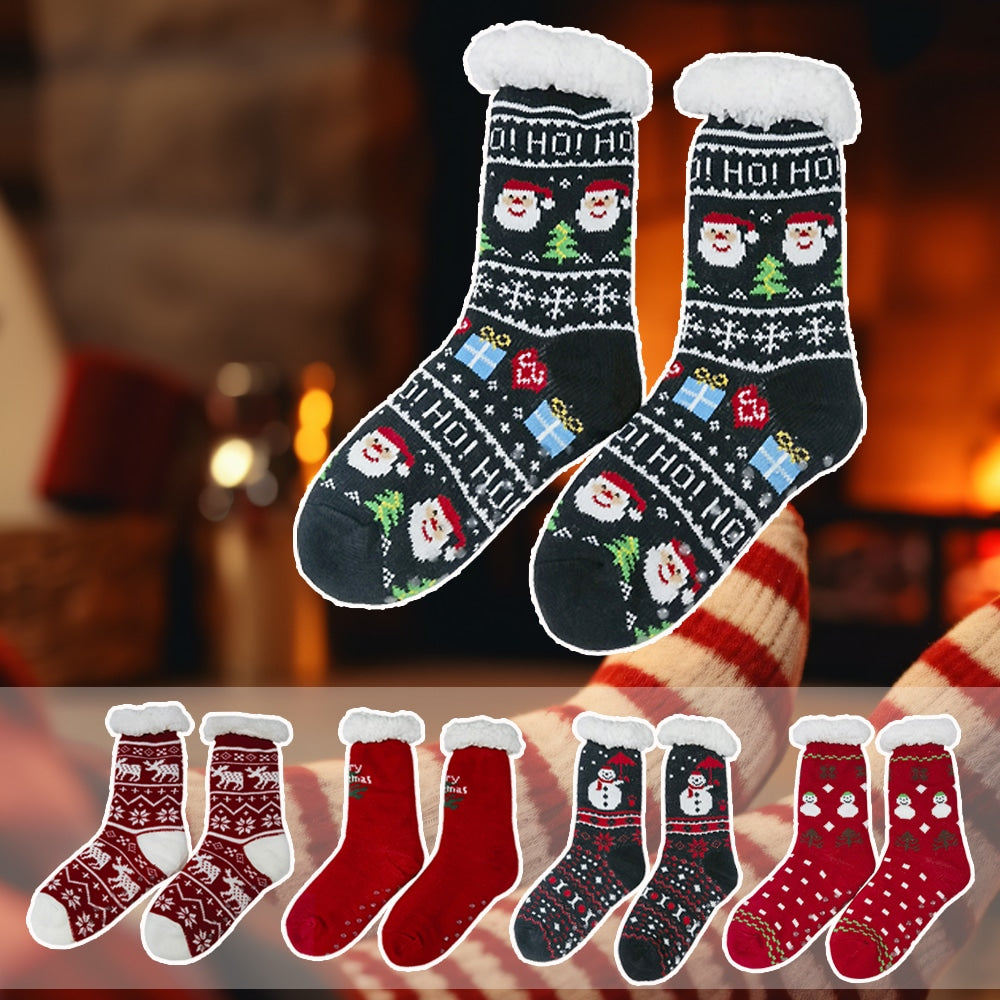 Cozy Socks with Christmas Motif - Various Prints - Unisex -