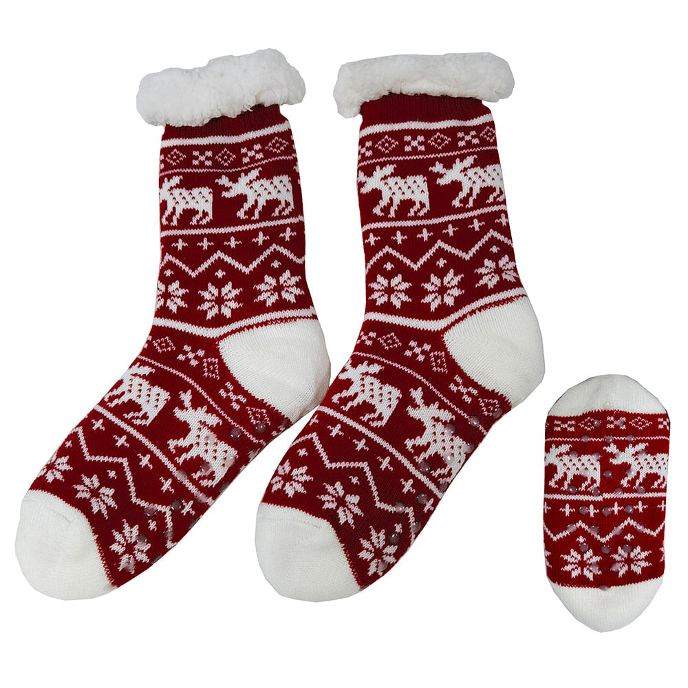 Cozy Socks with Christmas Motif - Various Prints - Unisex -