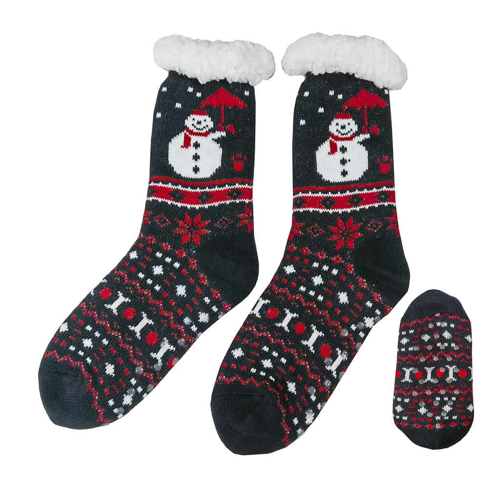 Cozy Socks with Christmas Motif - Various Prints - Unisex -