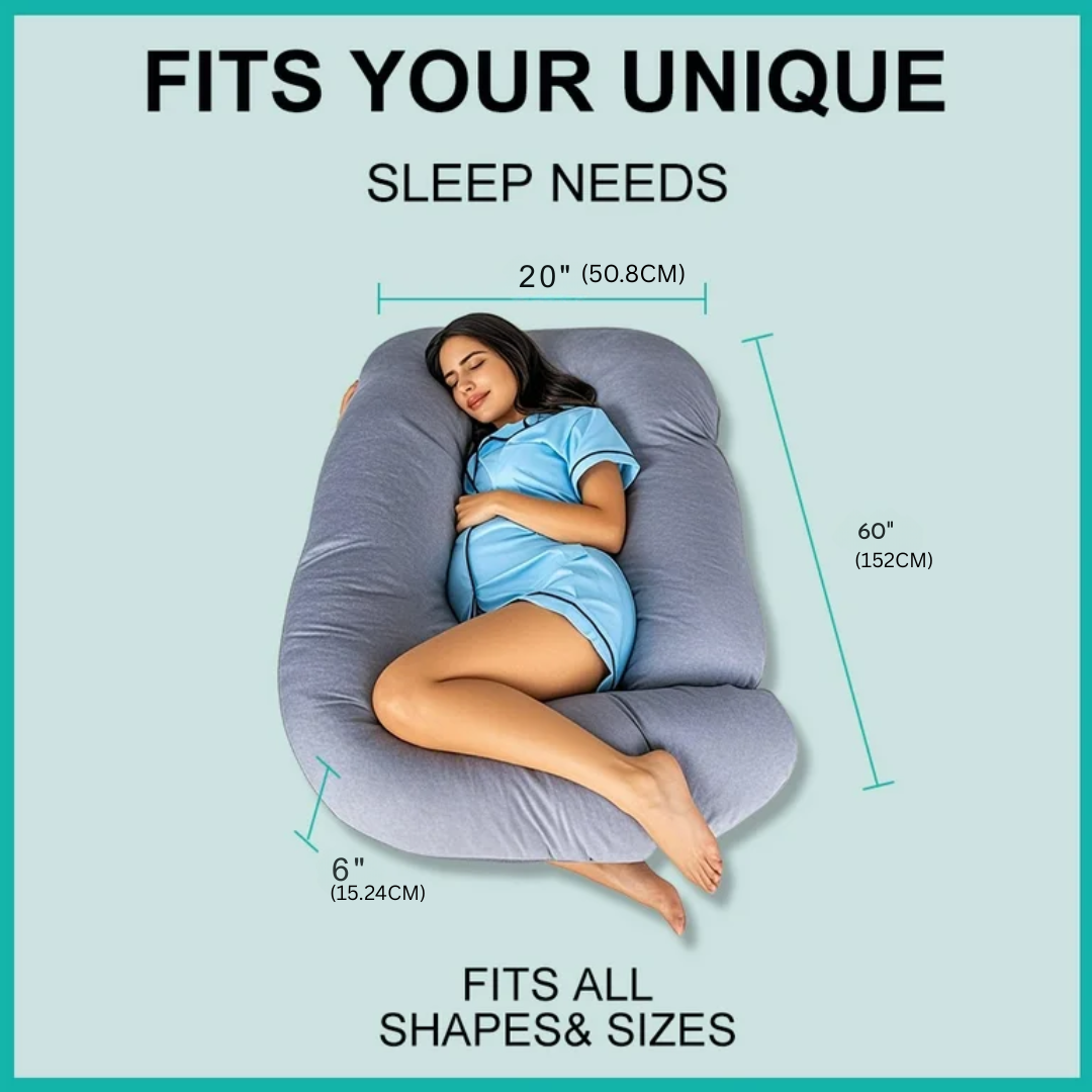 CozyNest | Orthopedic Full-Body Pregnancy Pillow