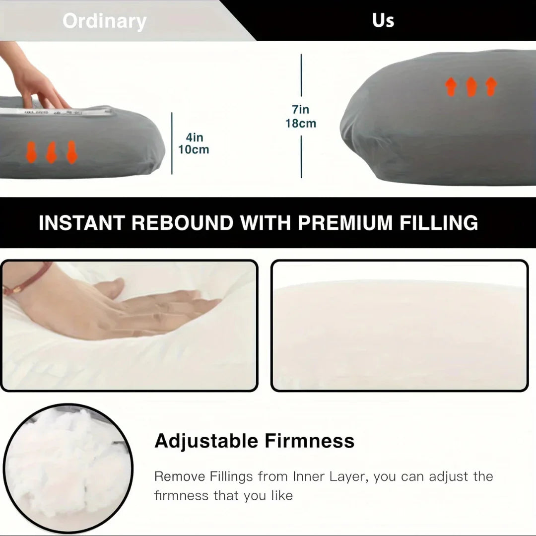 CozyNest | Orthopedic Full-Body Pregnancy Pillow
