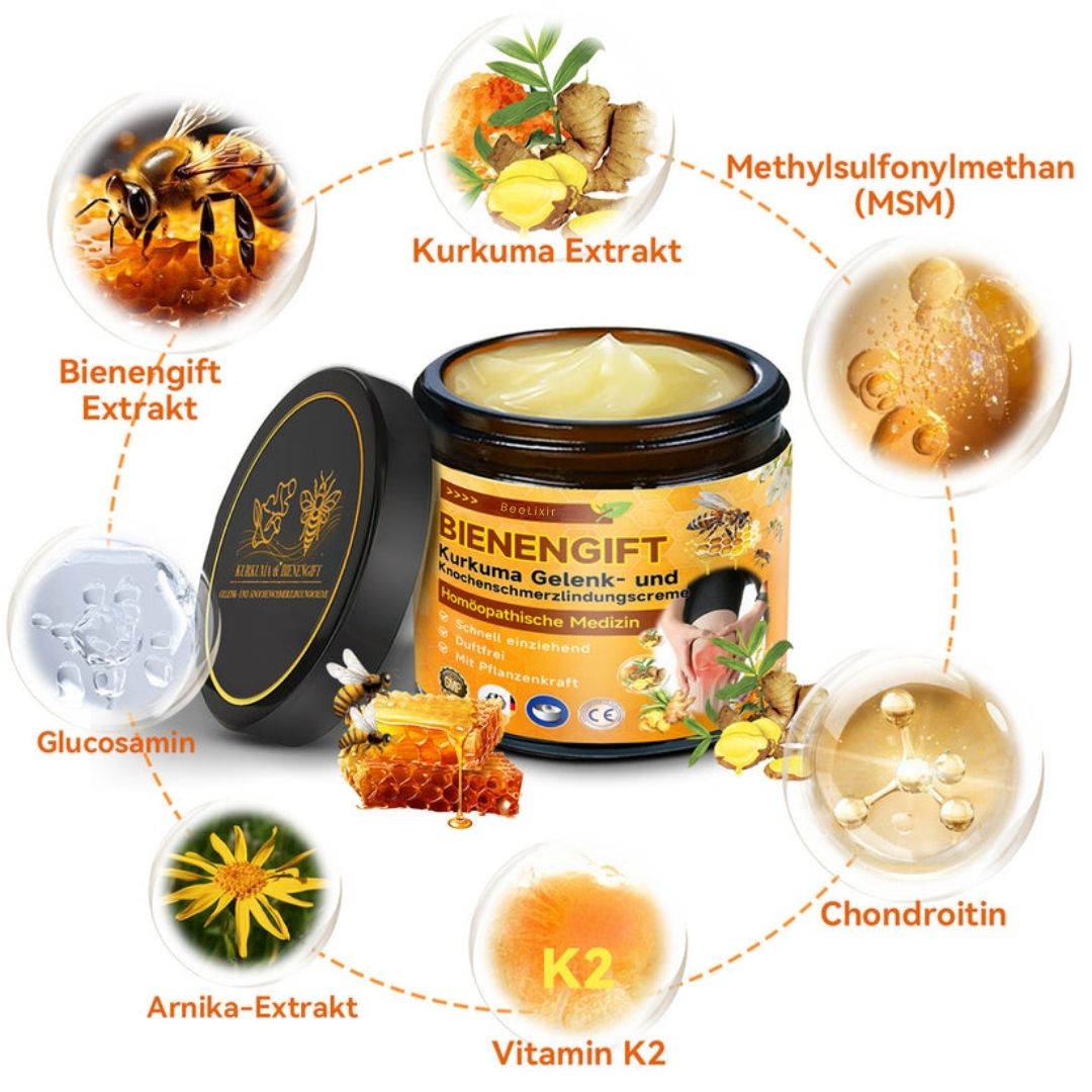 Cream Ointment | Bee Venom Cream Care | Hyaluron Collagen Formula | BeeLixir