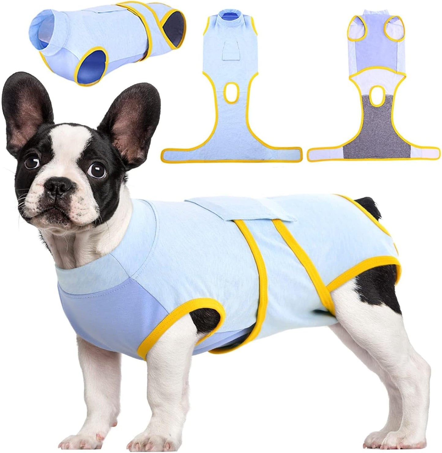 Custom Fit Dog Recovery Suit — Soft Fabric Postoperative Healing Garment