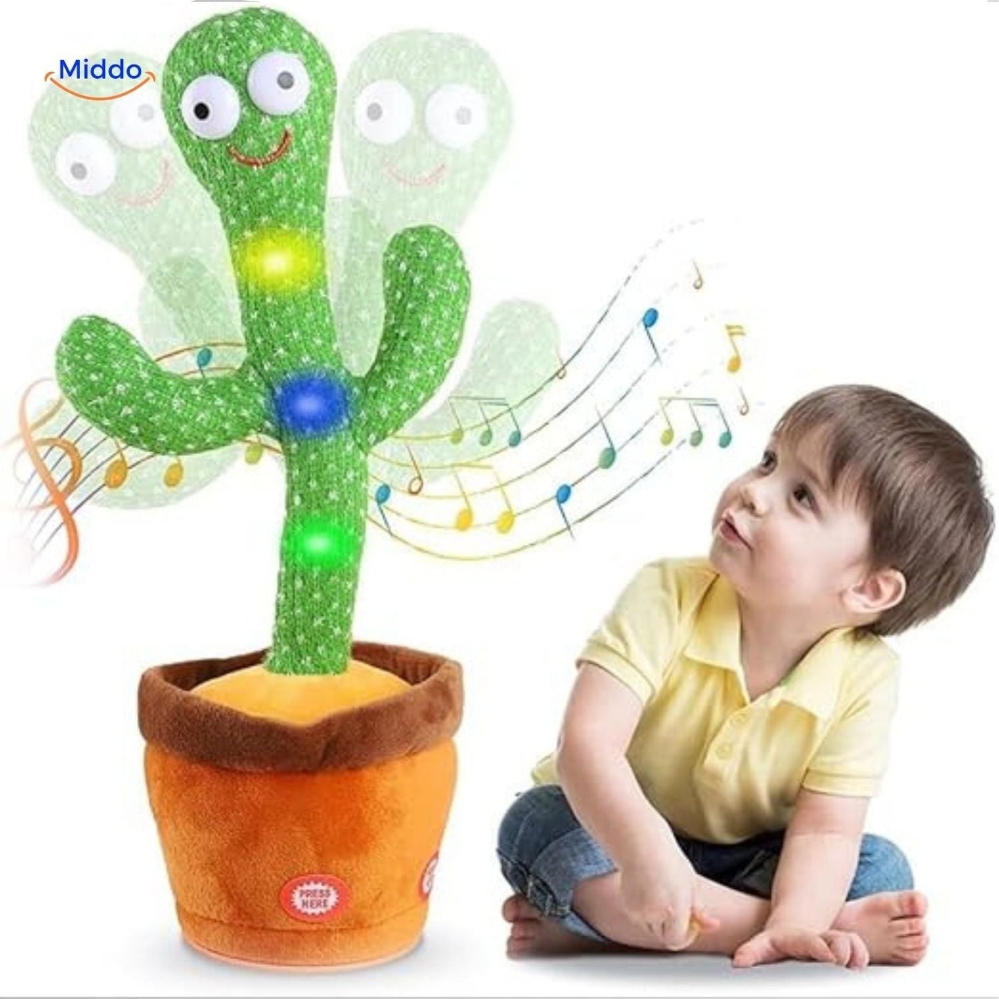 Dancing Cactus™ | Fun Movements to Sound with LED Lighting