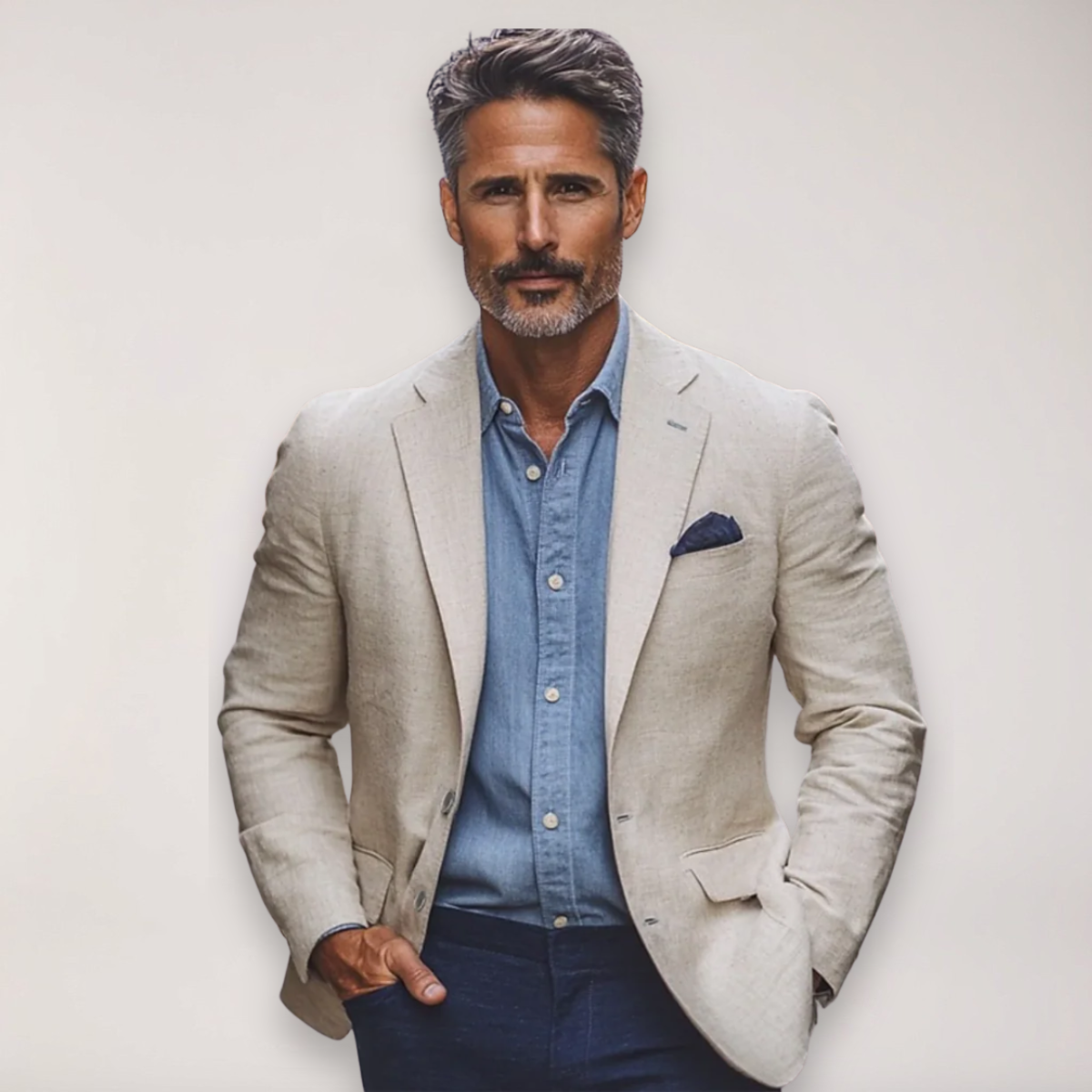 Image of Dave | Men's Button-Down Casual Shirt