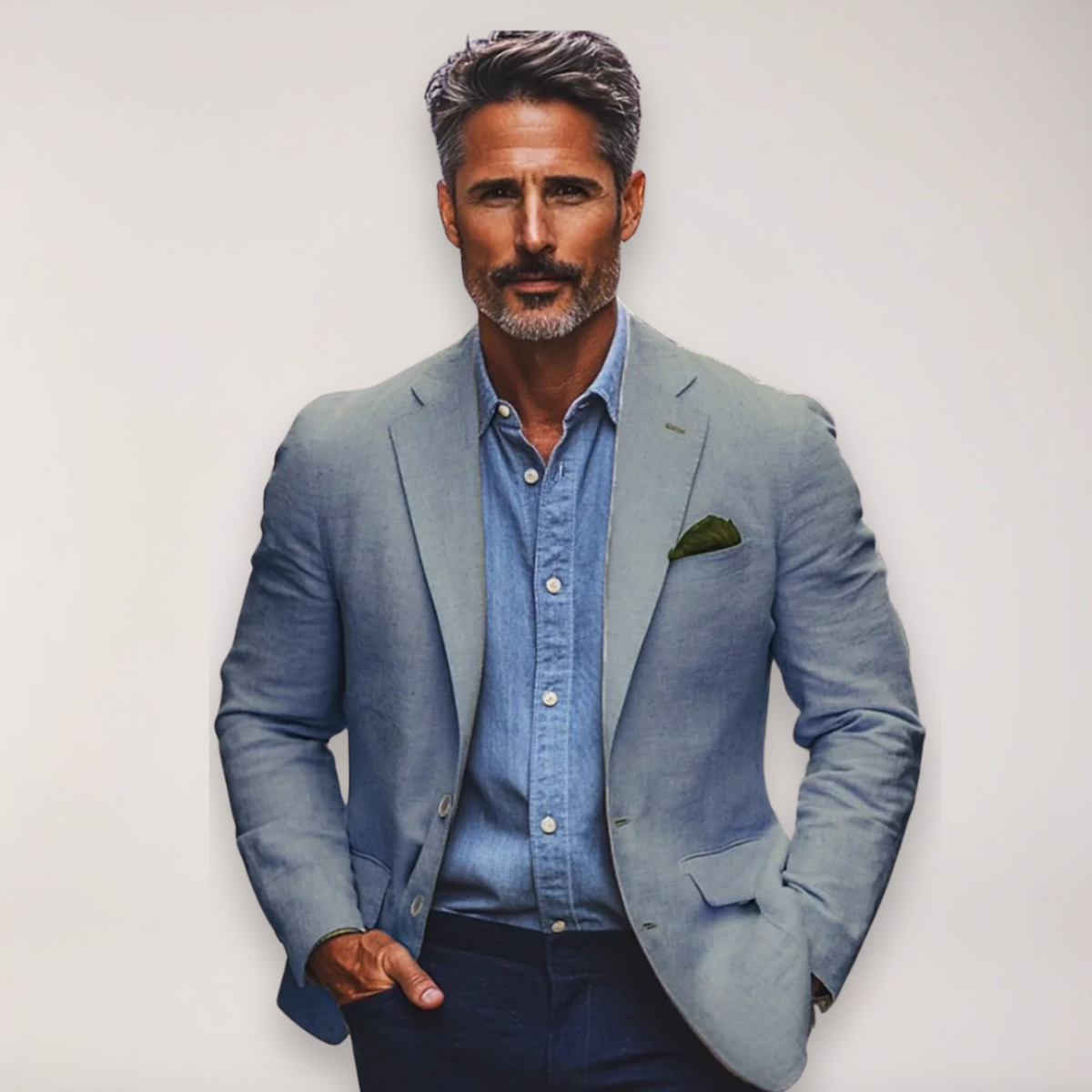 Image of Dave | Men's Button-Down Casual Shirt